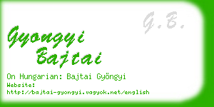 gyongyi bajtai business card