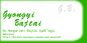 gyongyi bajtai business card